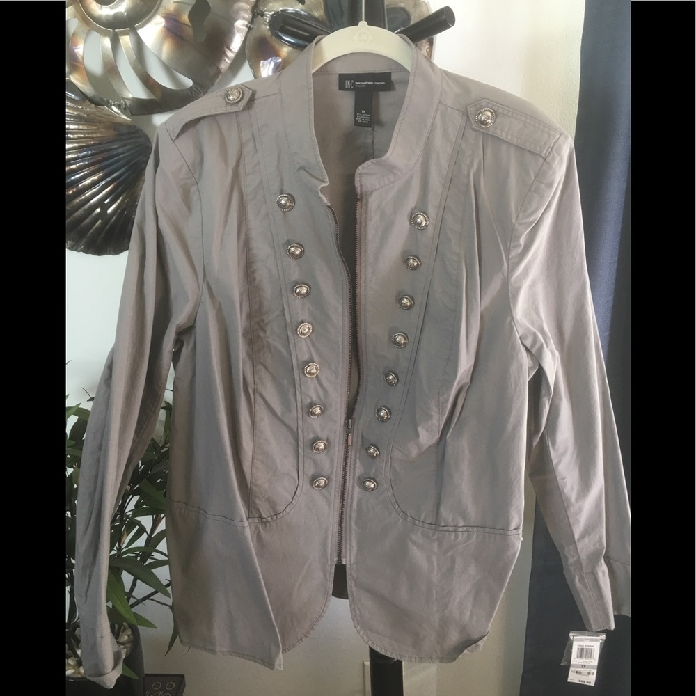I-N-C Military Style Jacket NWT